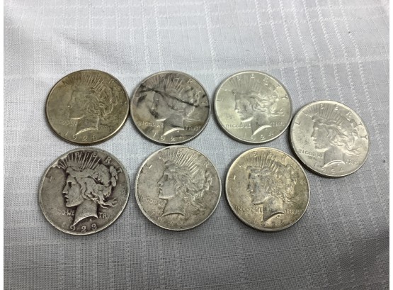 7 Peace Dollars, 1923 And 1924
