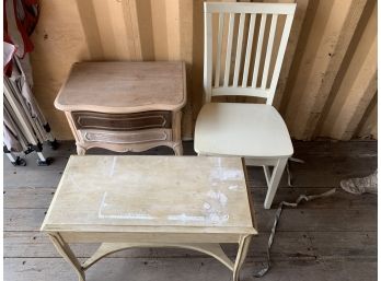 Assorted 3 Pieces Of Furniture
