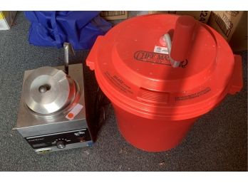 Large Salad Spinner And A Food Warmer