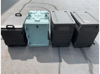 Cambro 4 Plastic Or Styrofoam Warming Containers