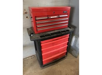 U-Line Rolling Tool Box Including Some Tools