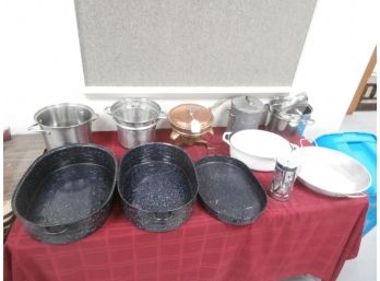 Large Cookware Lot Including Calphalon, Toroware By Lyse, Waterford Colorcast And More