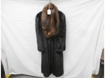 Christian Dior Fur Coat With Sable Collar