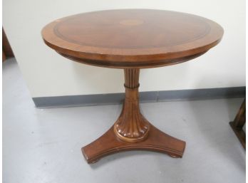 Ethan Allen 'Townhouse' Carved Pedestal Table, Made In China