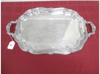 Presentation Silver Plated Platter, Heirloom Fine Silverplate By Oneida Silversmiths