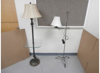 2 Floor Lamps With Shades
