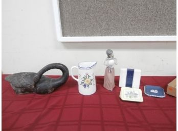A Large Home Decor Lot, Mostly 'As Is' Including A Pitcher From Tiffany And Co.
