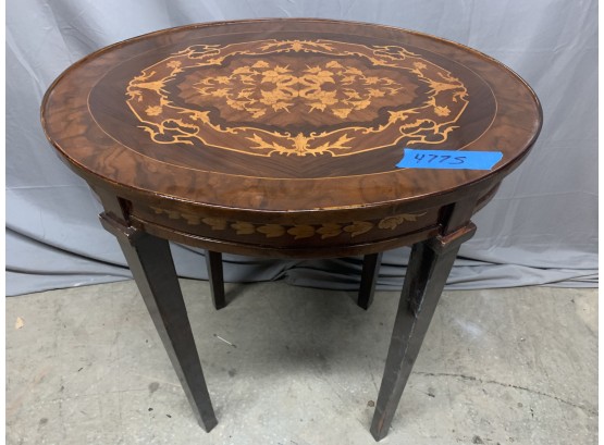 Oval Inlaid Table With Great Detail