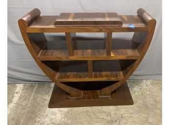 Art Deco Style Console Table With Multi Compartments
