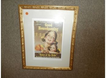 Good Housekeeping Print Of Front Magazine Cover, Framed And Matted