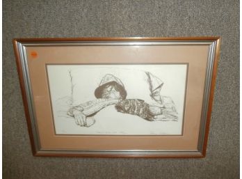 Limited Edition Lithograph Signed Norma Altman #13/275, 'Most Valuable Player'