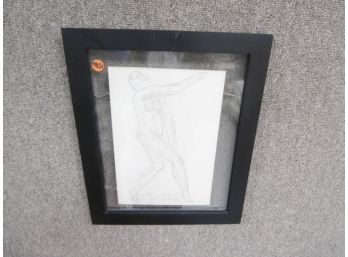 Florence Taggart Figural Drawing, Framed