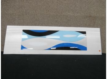 Metal/Acrylic Wall Sculpture, Abstract Design Signed Nicolas Yust '07