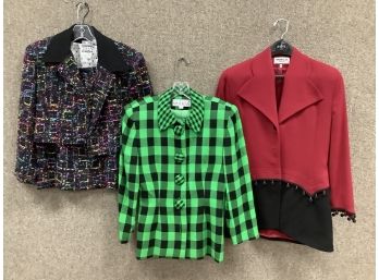 3 Vintage Ladies Jackets, 1 Includes A Skirt.