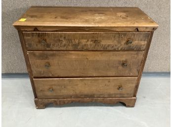 Maple 3 Drawer Dresser Needs Refinishing Or Painting