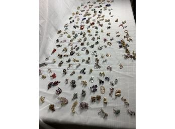 150 Plus Sets Of Costume Jewelry Earrings Plus Some Singles