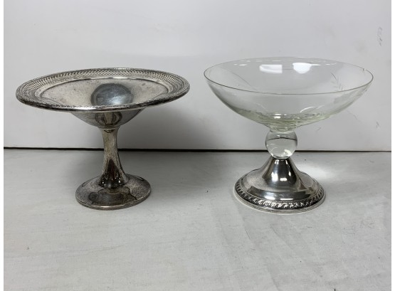 2 Sterling Silver Compotes