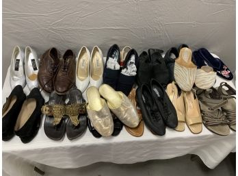 Assorted Designer Shoe Lot Including Ferragamos