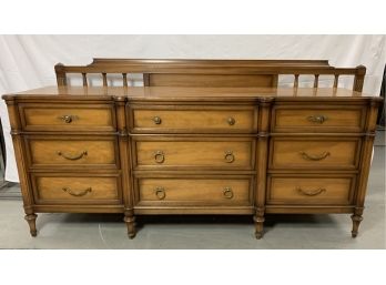 French Provincial 6 Drawer Dresser With King Size Headboard