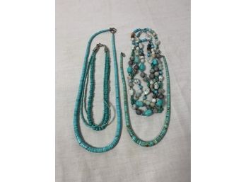 4 Turquoise Necklaces Some Vintage