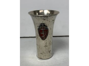 David Anderson .830 Silver Cup With A Crest