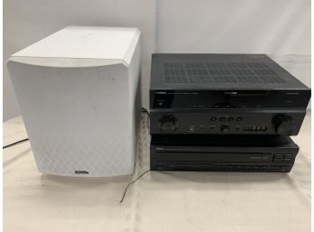 3 Pieces Of Sound Electronics Including A Yamaha Rx-A800 Receiver
