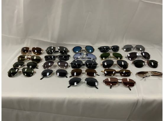 22 Pairs Of Assorted Metal Frame Sunglasses