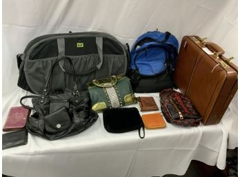 Assorted Bags And Wallets, Purses And Briefcase