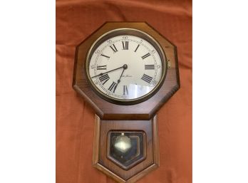 Seth Thomas Pine Wall Clock