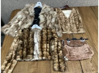 4 Vintage Fur Pieces