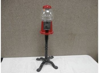 Replica Gumball Machine On Cast Stand, Carousel Industries, Made In Taiwan