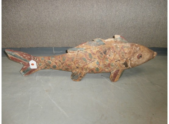 Large Carved Fish