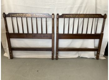 Pair Of Hitchcock Twin Size Head Boards