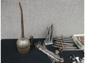 An Assorted Lot Of Candle Molds, Snuffers, Knobs, Etc.