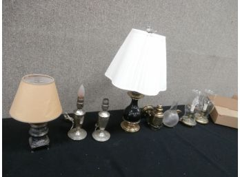 An Assorted Lot Of 7 Lamps