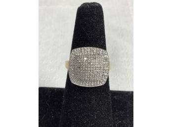14K Diamond Cluster Ring 6 Grams