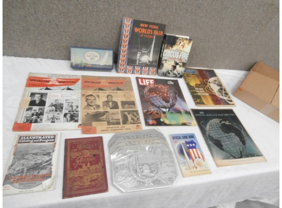Vintage Ephemera Lot Of Eastern States Exposition-Big 'E' And Worlds Fair And Related Items