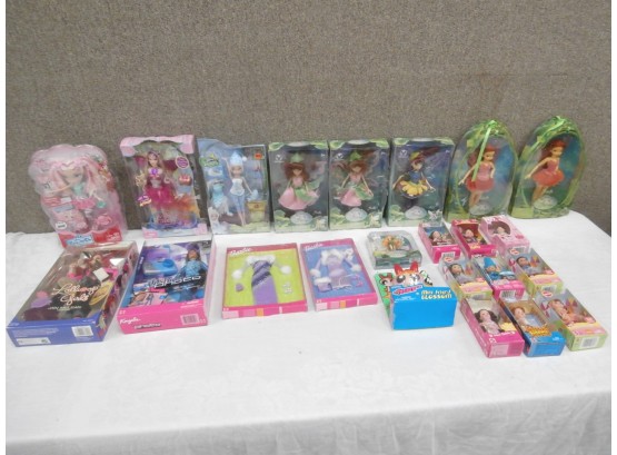 Barbie Doll Lot Including Fairies, Outfits, Kelly Club Mattel Dolls, Etc.