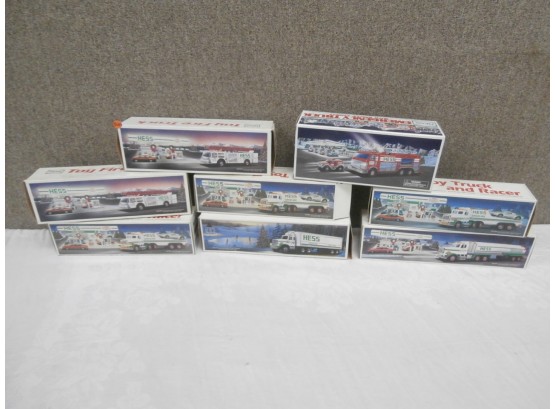 8 Hess Trucks With Boxes