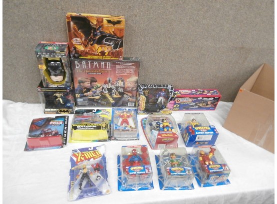 Super Hero Lot With Batman, Spiderman And More