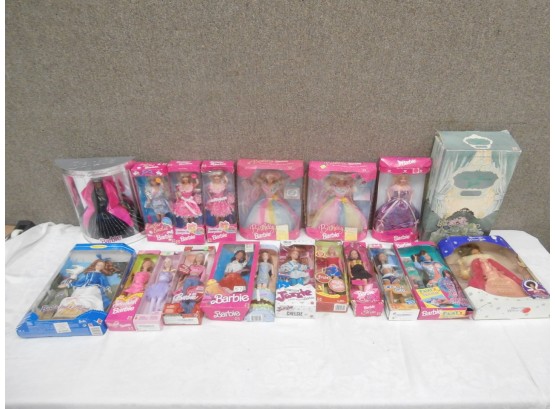 20 Boxed Barbie Dolls By Mattel