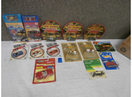 Assorted Carded Vehicles Including Majorette Sonic Flashers, Pacesetters, Darda Cars, Etc.