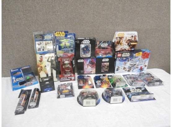Star Wars Lot Including Action Figures, Puzzles, Etc.