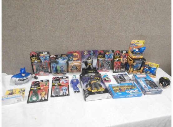Batman And Other Related Action Figures, Bank, Light And More
