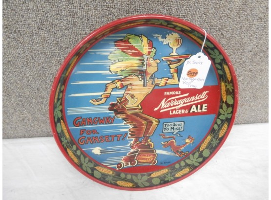 Dr. Seuss Famous Narragansett Lager + Ale Beer Tray