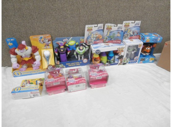 Toy Story Lot Including Action Figures Plus My Little Pony Figures And Imaginext Toys