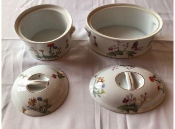 L'Lourioux French Casserole Set, Fireproof Porcelain, Made In France