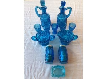 Antique Turquoise Glass Collection
