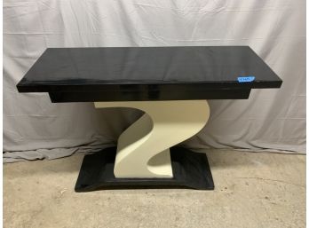 Black And White Art Deco Style Hall Table WithS Base