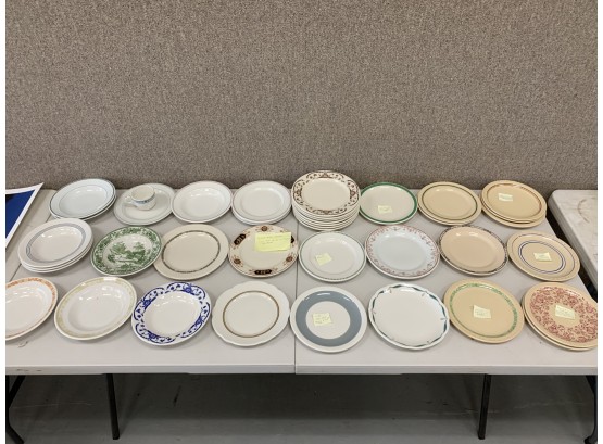 40 Pieces Of Vintage Restaurant China Including Bowls